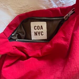 Coming of Ace NYC Red Baguette Bag